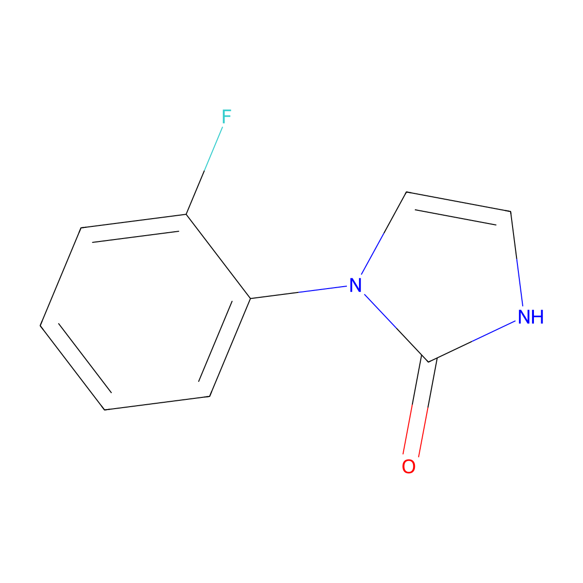 1-(2-Fluorophenyl)-1,3-dihydro-2h-imidazol-2-one molecular structure, CAS 1503949-46-9