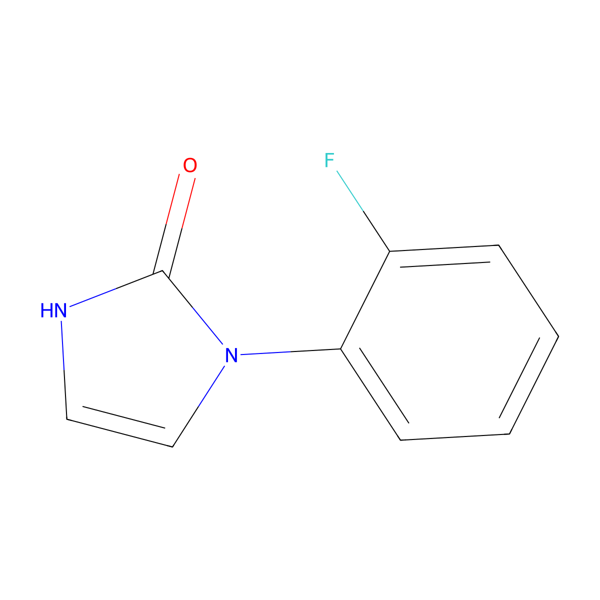 1-(2-Fluorophenyl)-1,3-dihydro-2h-imidazol-2-one molecular structure, CAS 1503949-46-9