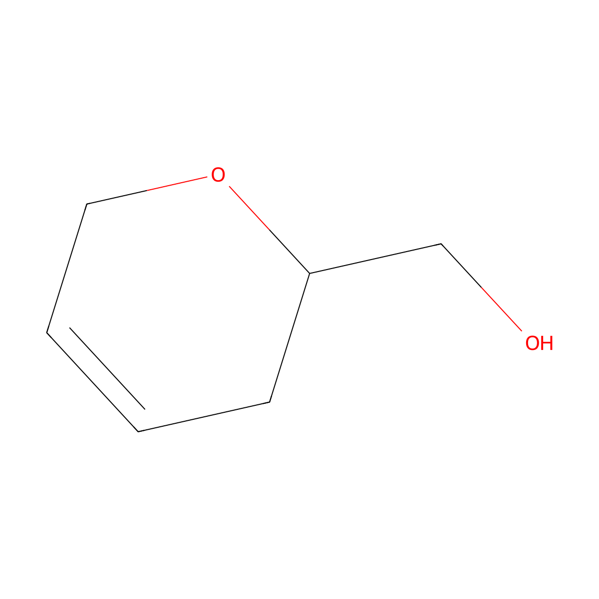 (3,6-dihydro-2H-pyran-2-yl)methanol molecular structure, CAS 1504-04-7