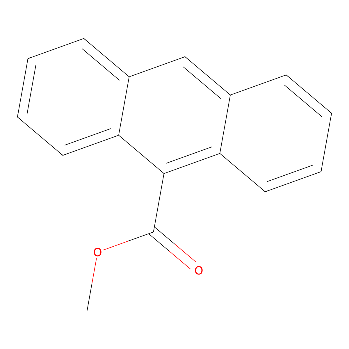 Methyl 9-anthracenecarboxylate molecular structure, CAS 1504-39-8