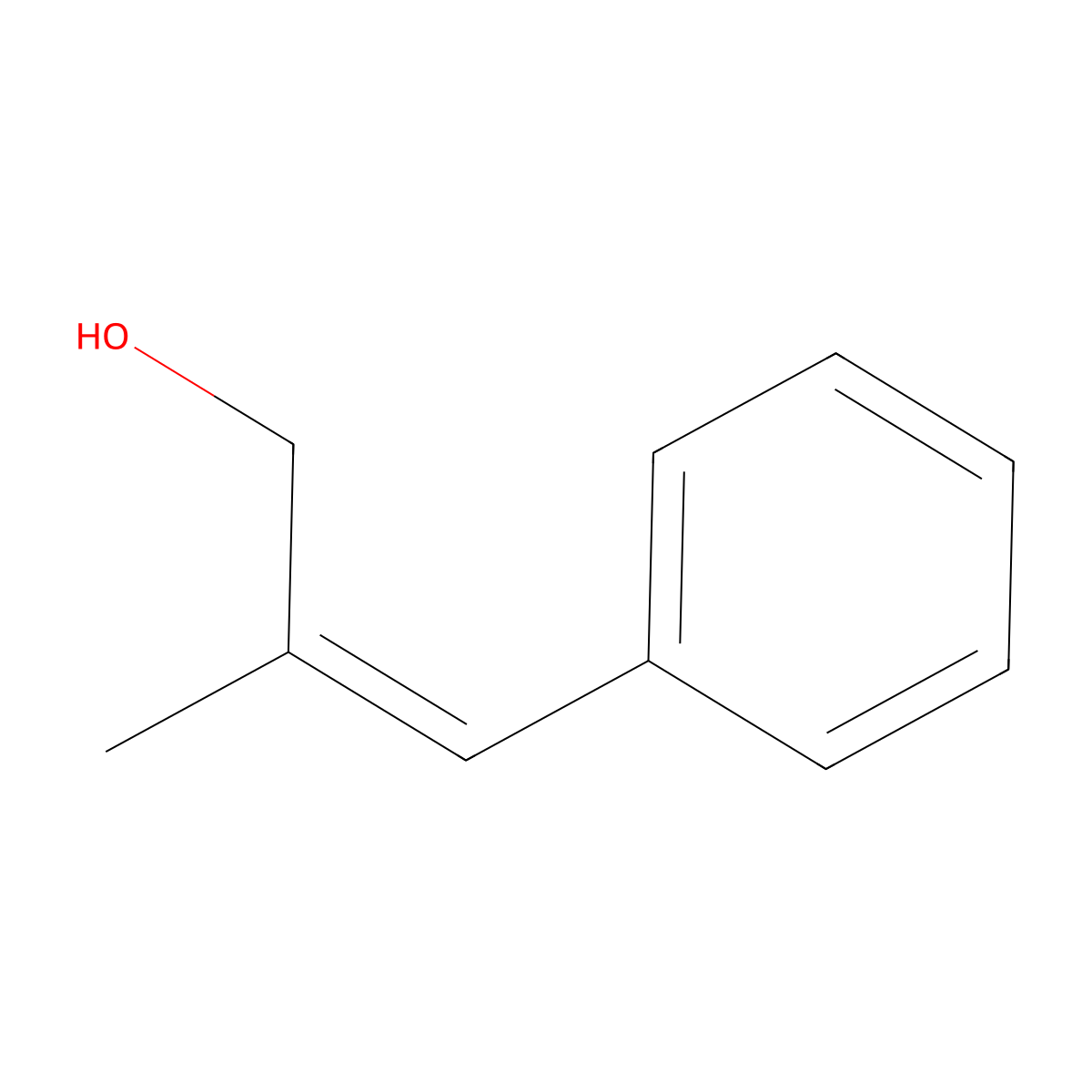 2-Methyl-3-phenyl-2-propen-1-ol molecular structure, CAS 1504-55-8
