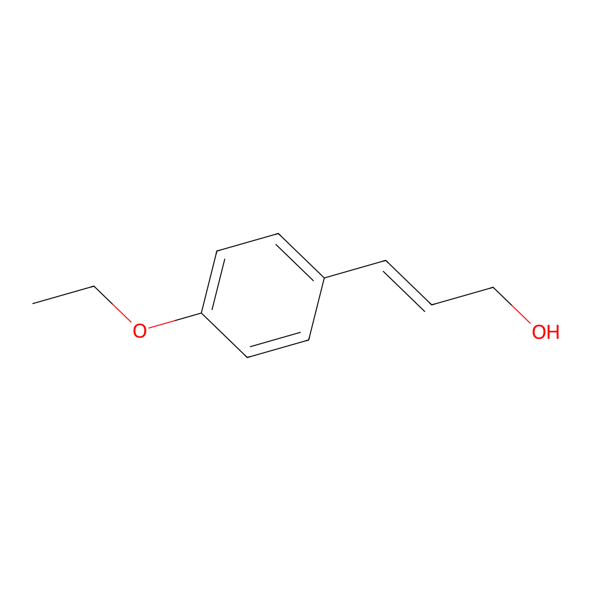 3-(4-Ethoxyphenyl)-2-propen-1-ol molecular structure, CAS 1504-60-5