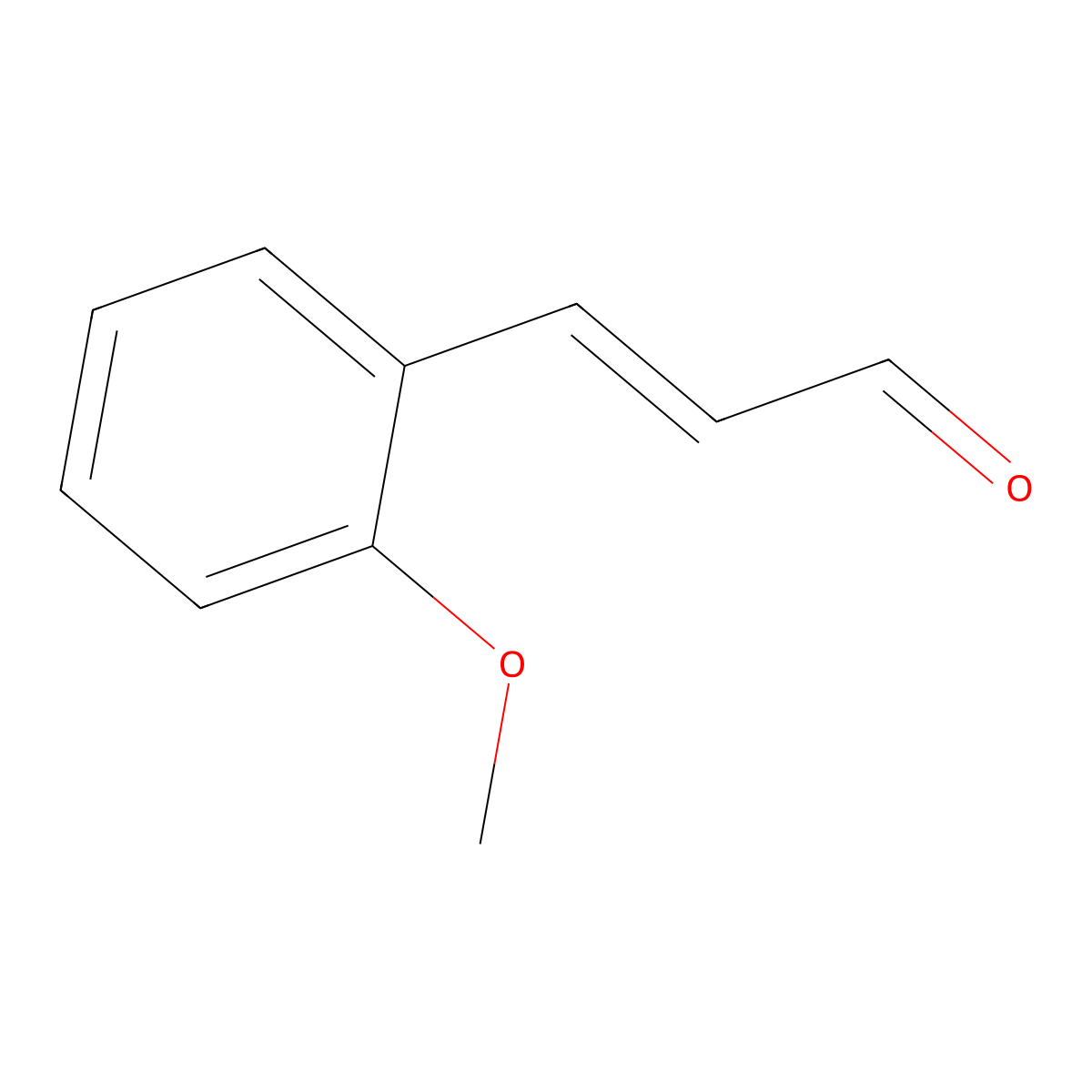 O-Methoxycinnamaldehyde, (E)- molecular structure, CAS 1504-74-1