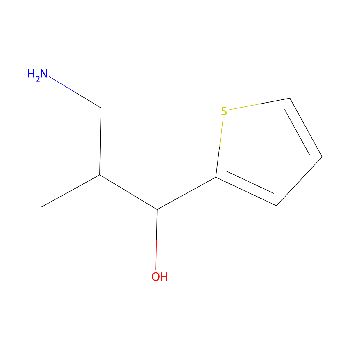 3-Amino-2-methyl-1-(thiophen-2-YL)propan-1-OL molecular structure, CAS 1504012-47-8