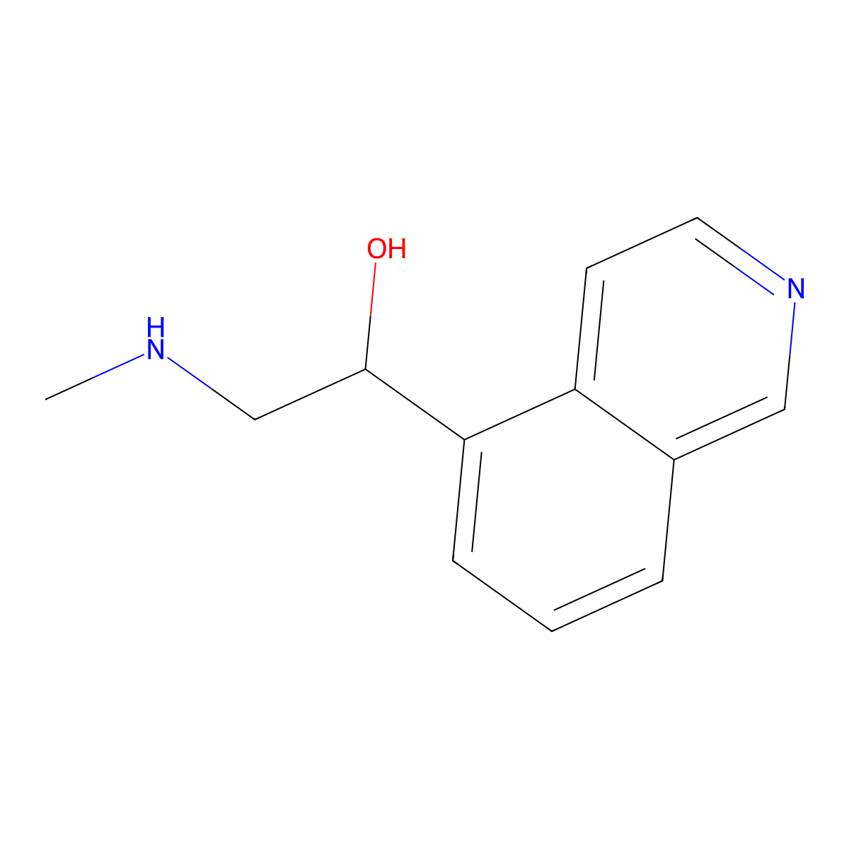 1-(Isoquinolin-5-yl)-2-(methylamino)ethan-1-ol molecular structure, CAS 1504015-00-2