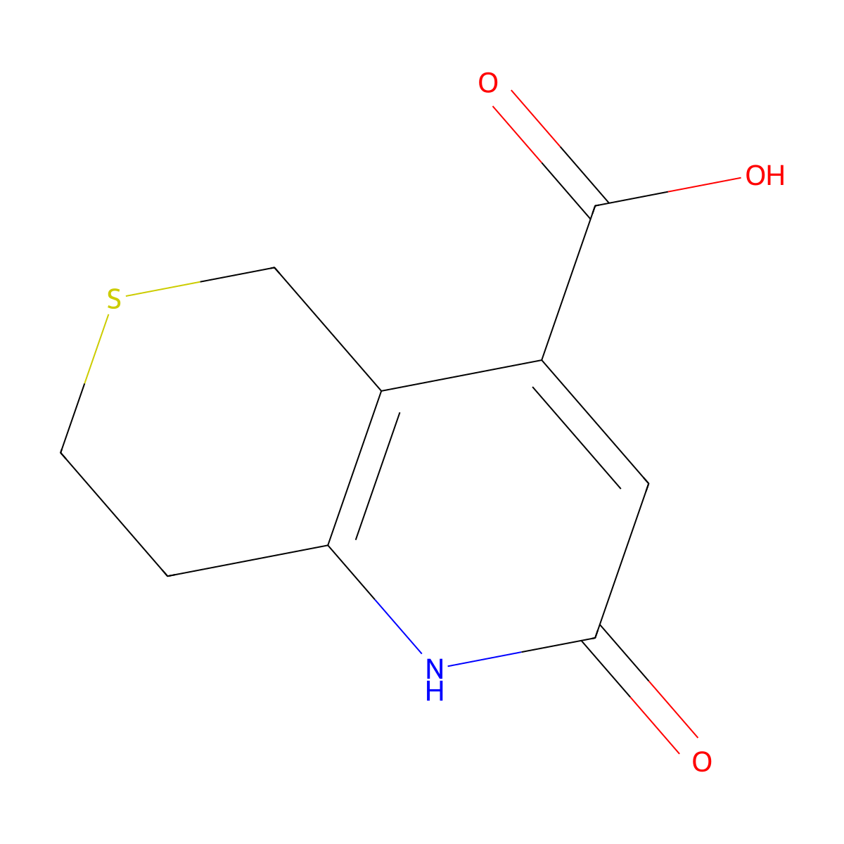2-Hydroxy-5H,7H,8H-thiopyrano[4,3-b]pyridine-4-carboxylic acid molecular structure, CAS 1504049-95-9