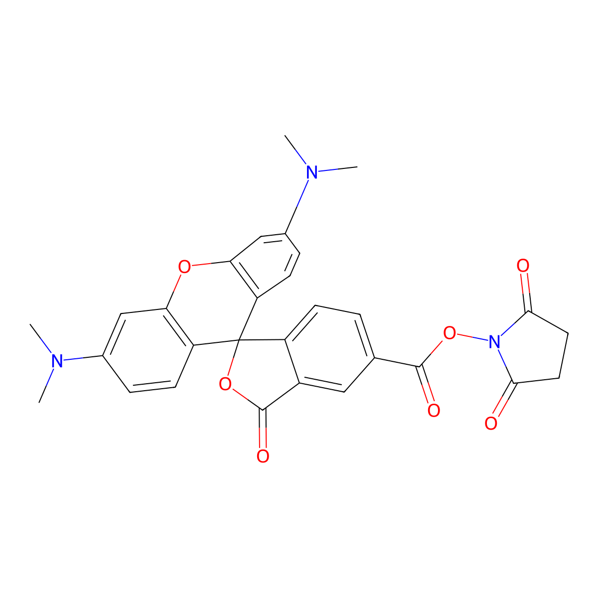 NHS-5(6)Carboxyrhodamine molecular structure, CAS 150408-83-6