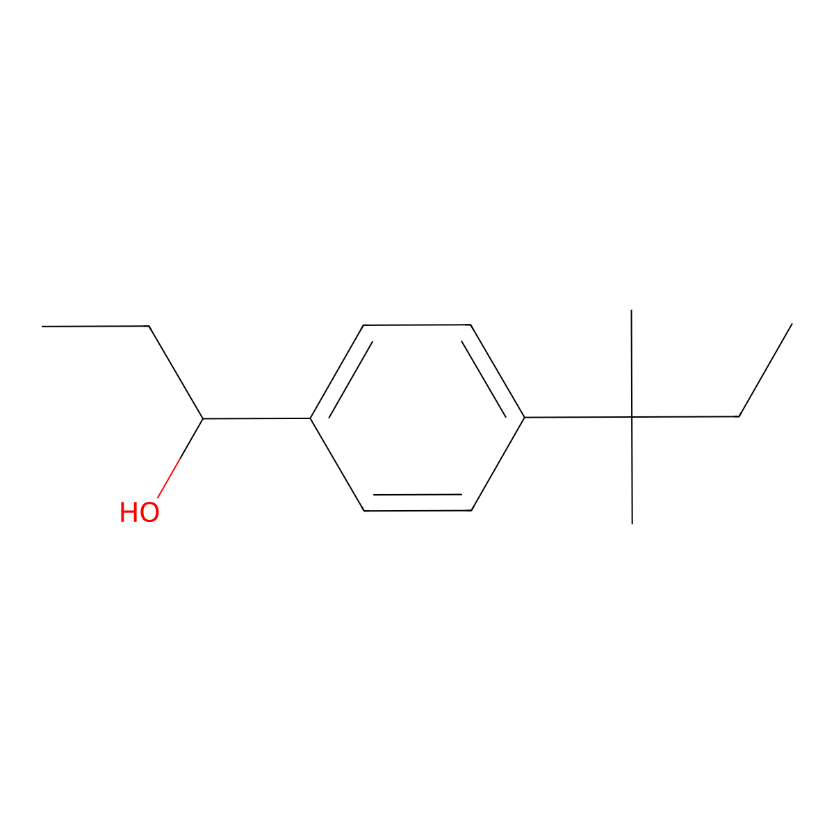 1-(4-(Tert-pentyl)phenyl)propan-1-ol molecular structure, CAS 1504114-71-9
