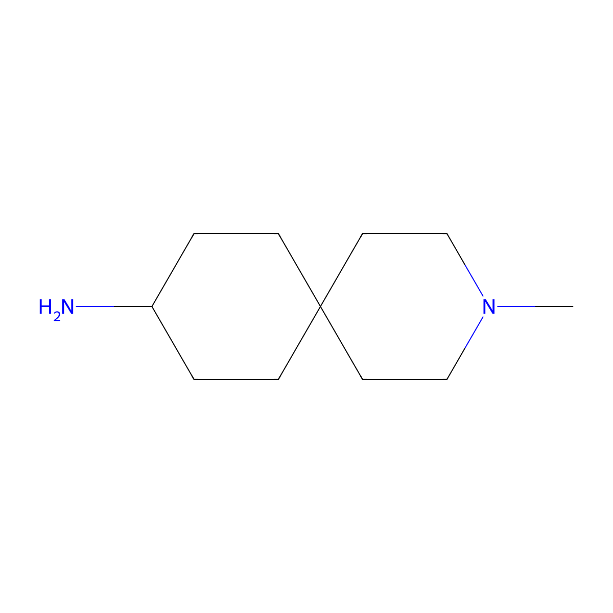 3-Methyl-3-azaspiro[5.5]undecan-9-amine molecular structure, CAS 1504155-77-4