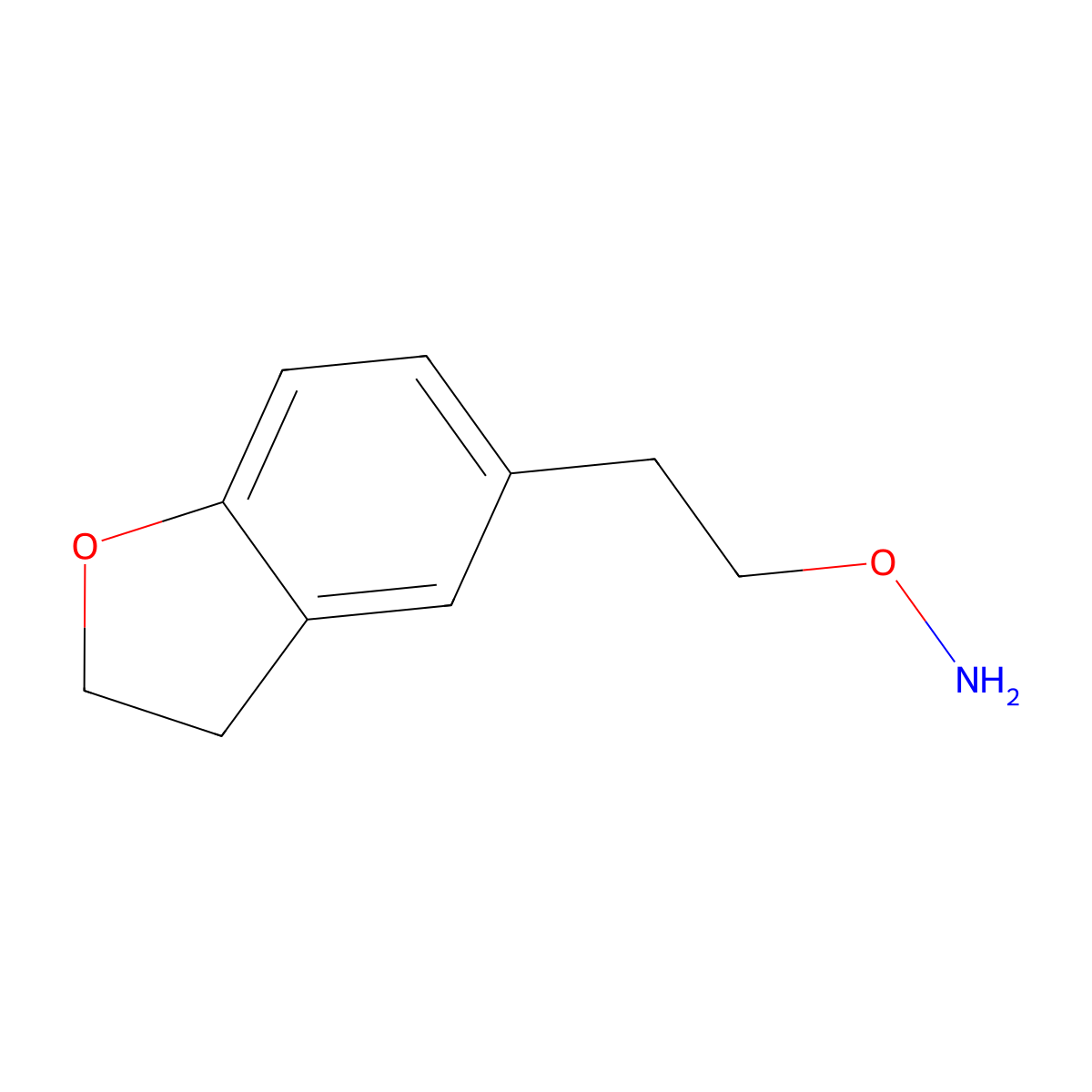o-(2-(2,3-Dihydrobenzofuran-5-yl)ethyl)hydroxylamine molecular structure, CAS 1504187-25-0