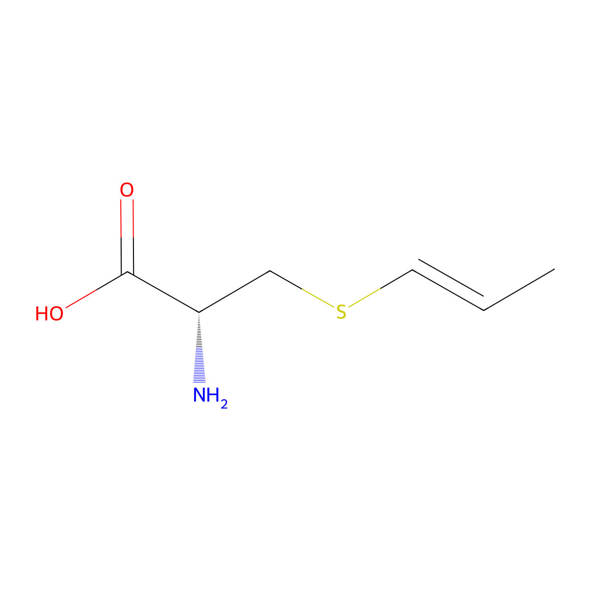 S-Prop-1-en-1-yl-L-cysteine molecular structure, CAS 15042-98-5