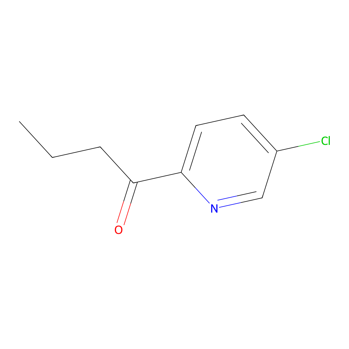 1-(5-Chloropyridin-2-yl)butan-1-one molecular structure, CAS 1504215-56-8