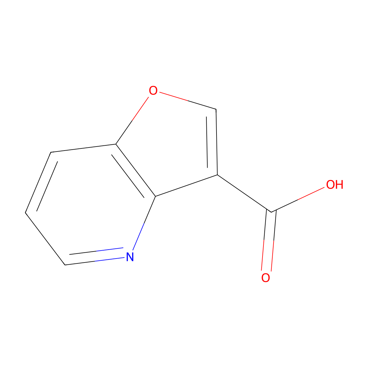 Furo[3,2-b]pyridine-3-carboxylic acid molecular structure, CAS 1504227-31-9