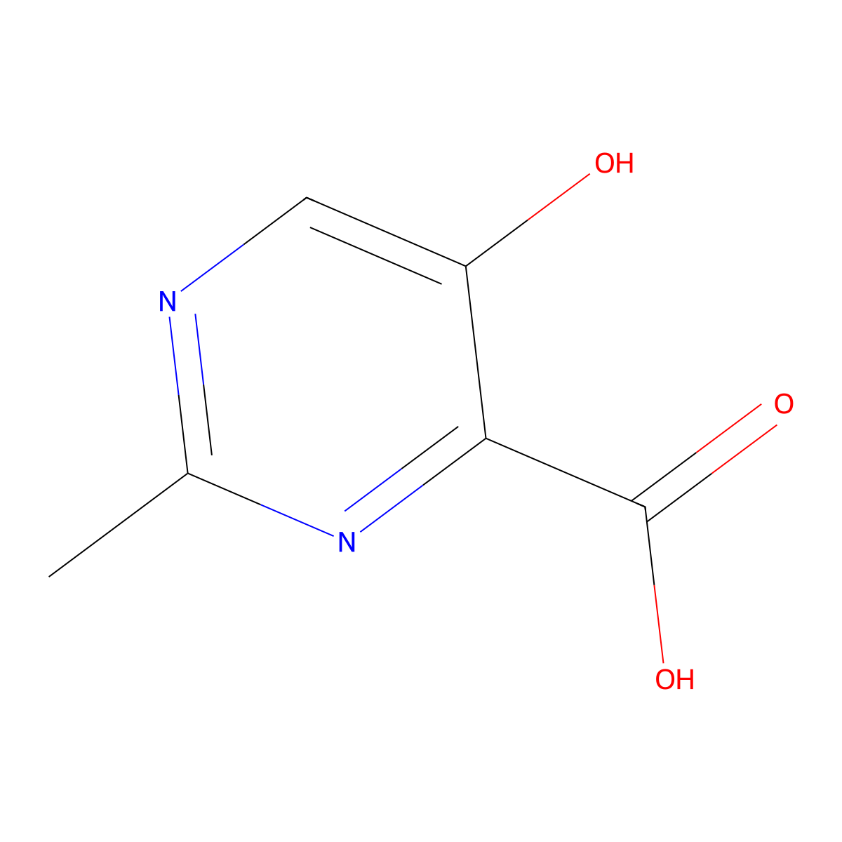 5-Hydroxy-2-methylpyrimidine-4-carboxylic acid molecular structure, CAS 1504287-88-0