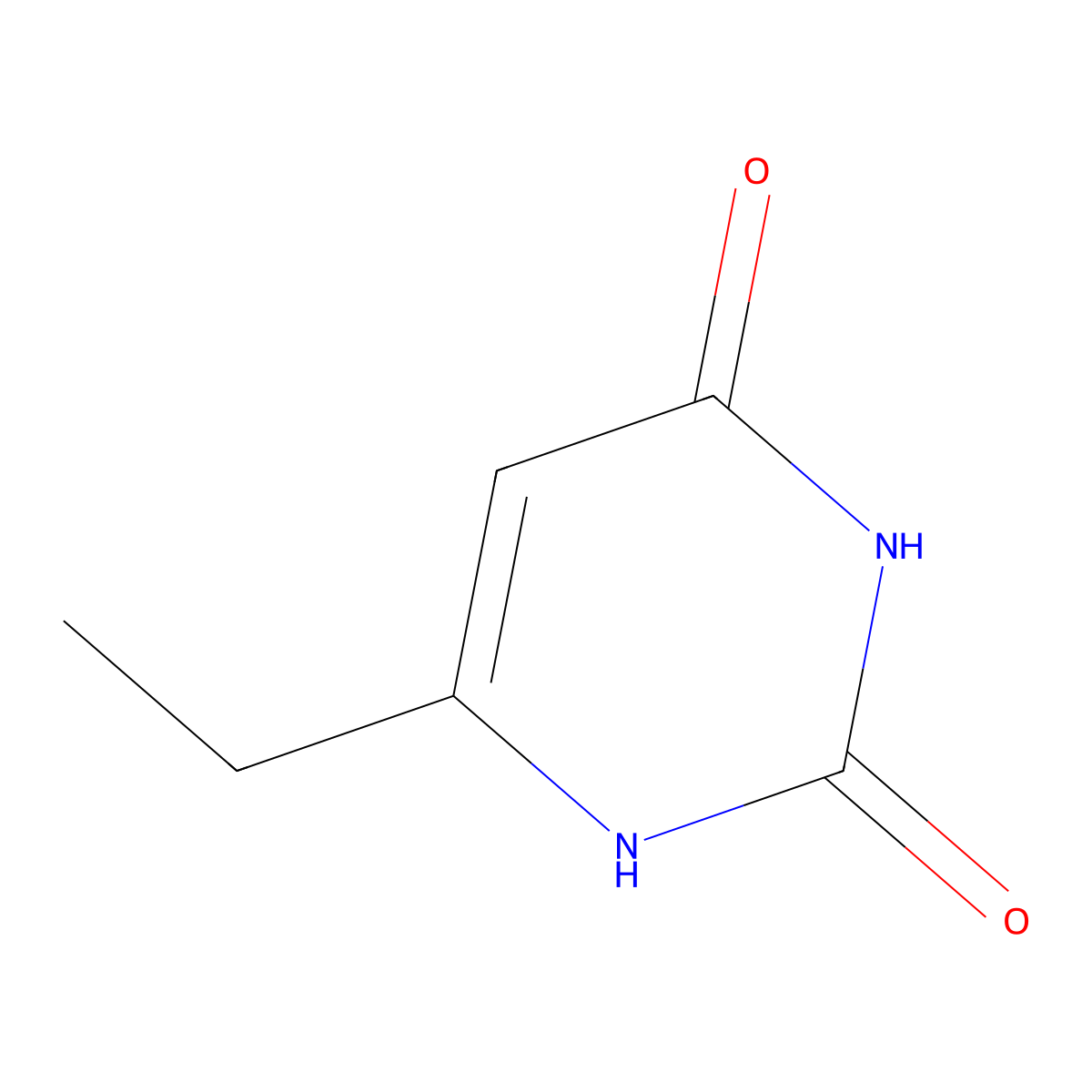 6-Ethyl-1,2,3,4-tetrahydropyrimidine-2,4-dione molecular structure, CAS 15043-03-5
