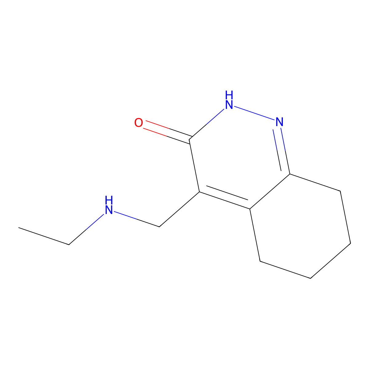 4-[(Ethylamino)methyl]-2,3,5,6,7,8-hexahydrocinnolin-3-one molecular structure, CAS 1504322-59-1