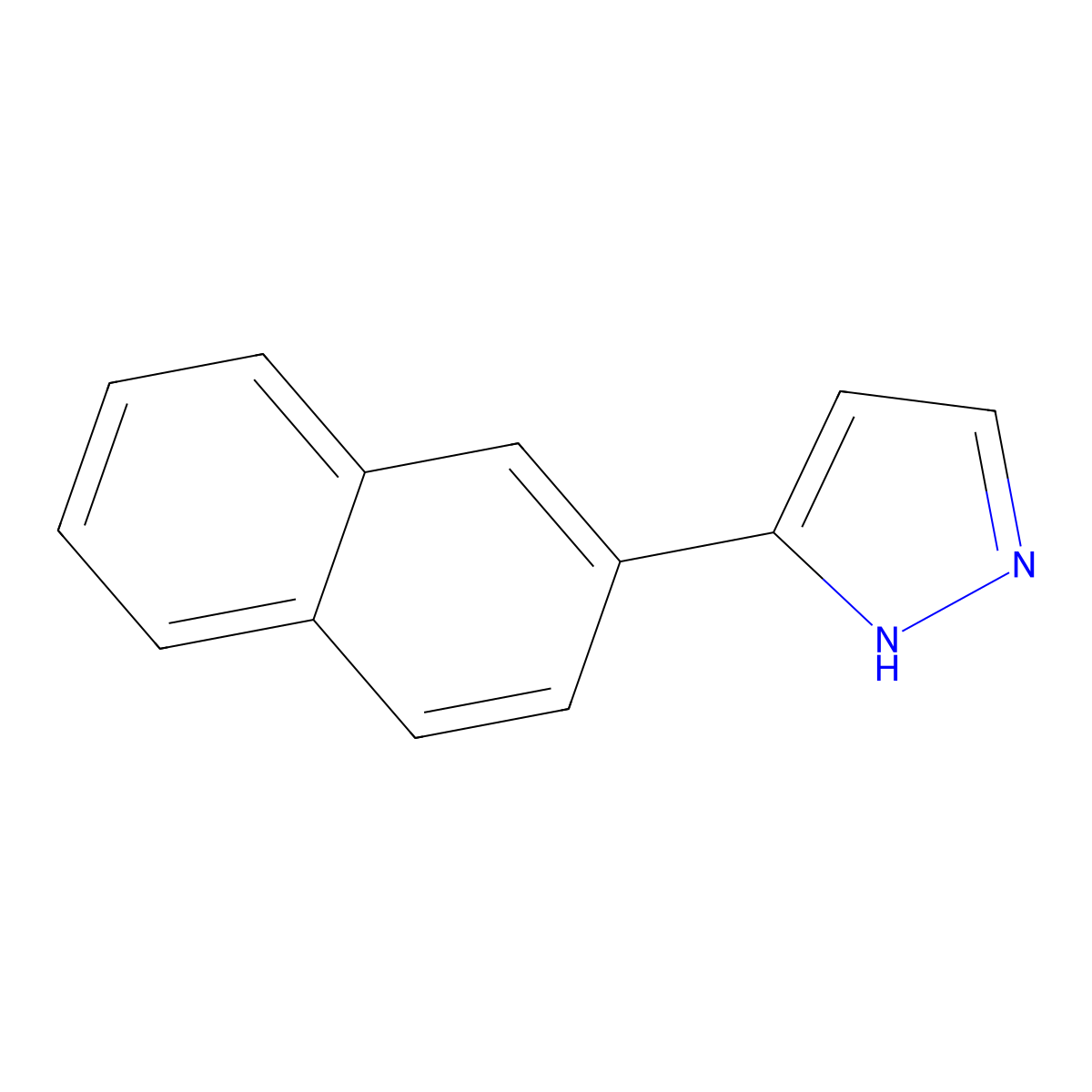 3-(2-Naphthyl)pyrazole molecular structure, CAS 150433-20-8