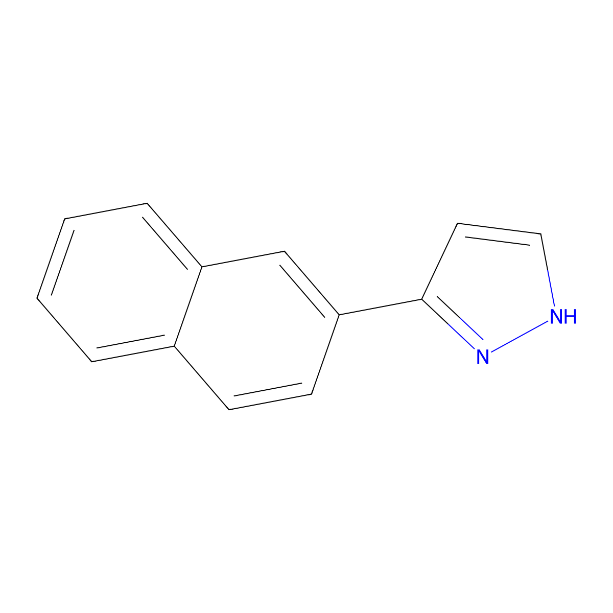 3-(2-Naphthyl)pyrazole molecular structure, CAS 150433-20-8