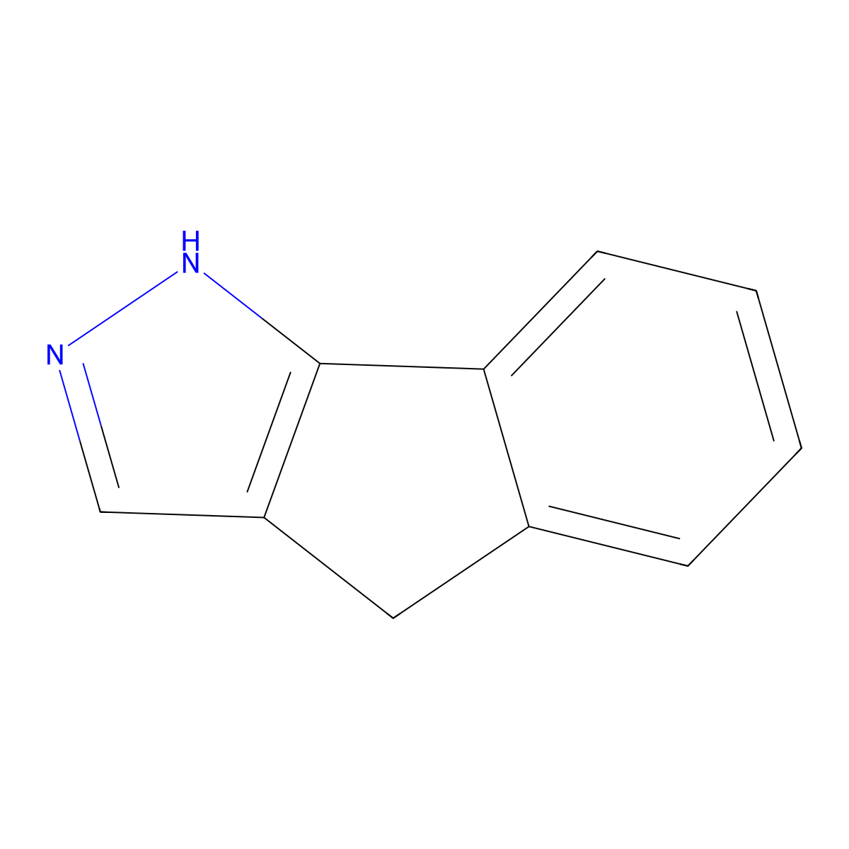 2,4-Dihydroindeno(1,2-C)pyrazole molecular structure, CAS 150433-24-2