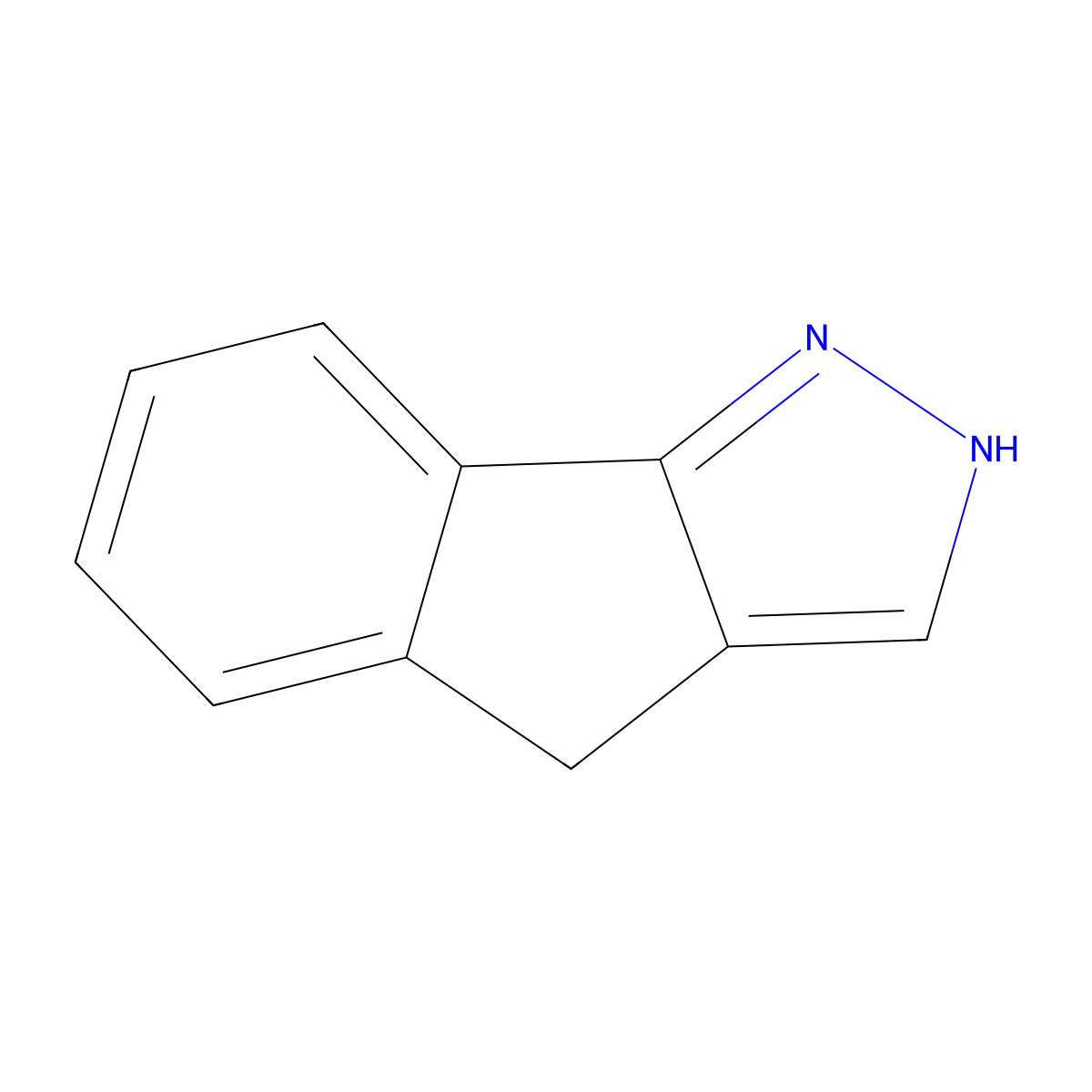 2,4-Dihydroindeno(1,2-C)pyrazole molecular structure, CAS 150433-24-2