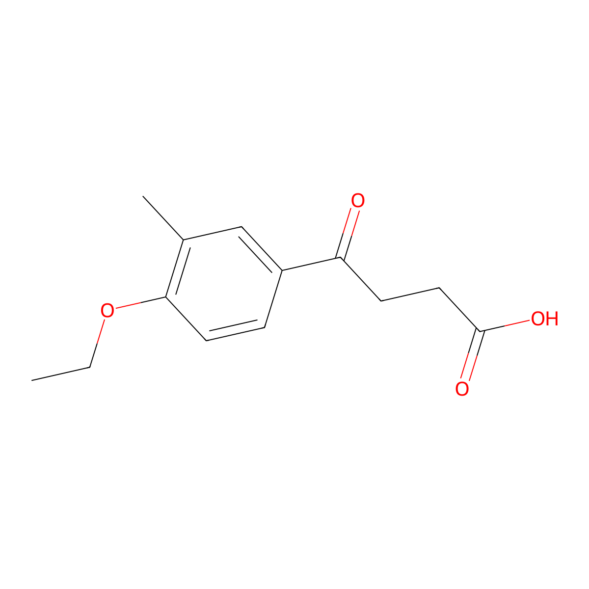 4-(4-Ethoxy-3-methylphenyl)-4-oxobutanoic acid molecular structure, CAS 150435-98-6