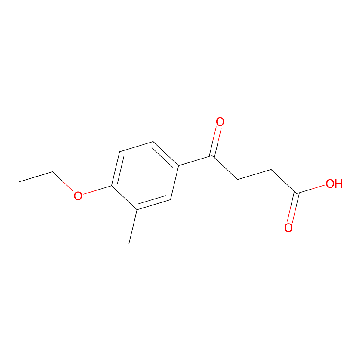 4-(4-Ethoxy-3-methylphenyl)-4-oxobutanoic acid molecular structure, CAS 150435-98-6