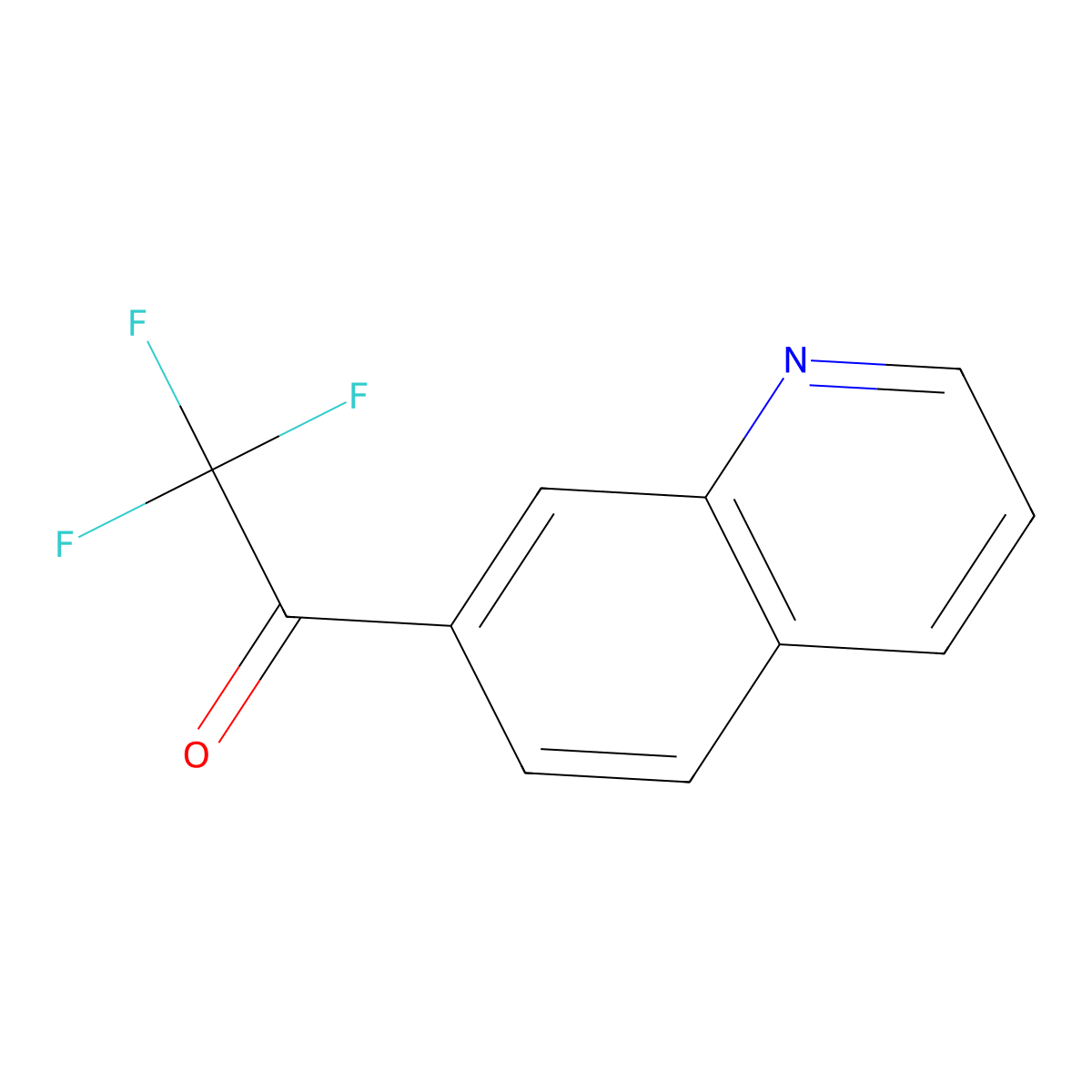 2,2,2-Trifluoro-1-(quinolin-7-yl)ethan-1-one molecular structure, CAS 1504357-29-2