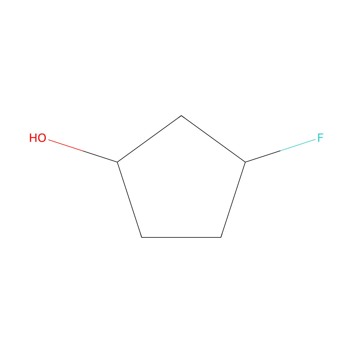 3-Fluorocyclopentan-1-ol molecular structure, CAS 1504358-95-5