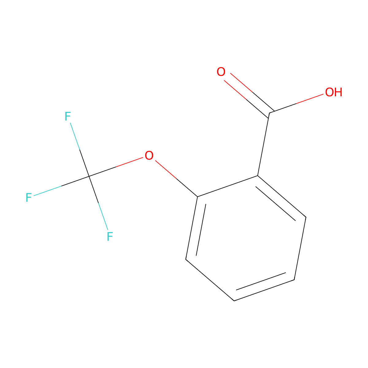 2-(Trifluoromethoxy)benzoic acid molecular structure, CAS 150436-84-3