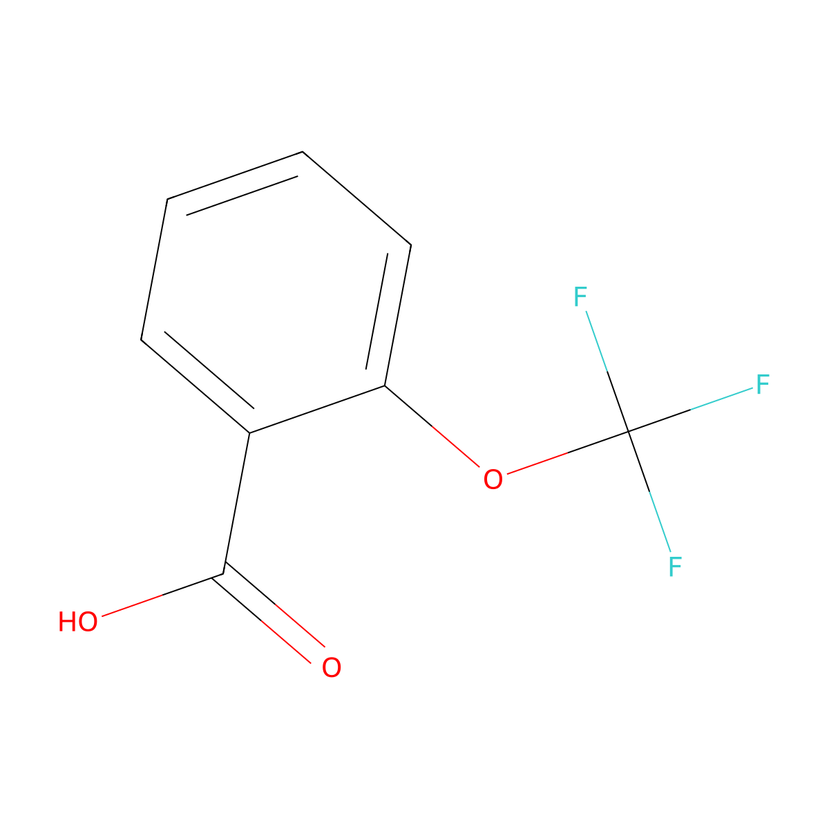 2-(Trifluoromethoxy)benzoic acid molecular structure, CAS 150436-84-3