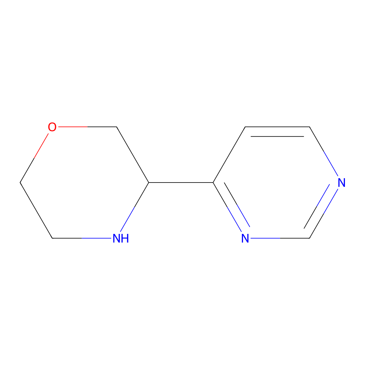 3-(Pyrimidin-4-yl)morpholine molecular structure, CAS 1504494-35-2