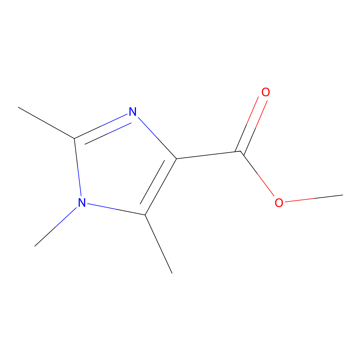 Methyl 1,2,5-trimethyl-1H-imidazole-4-carboxylate molecular structure, CAS 1504560-87-5