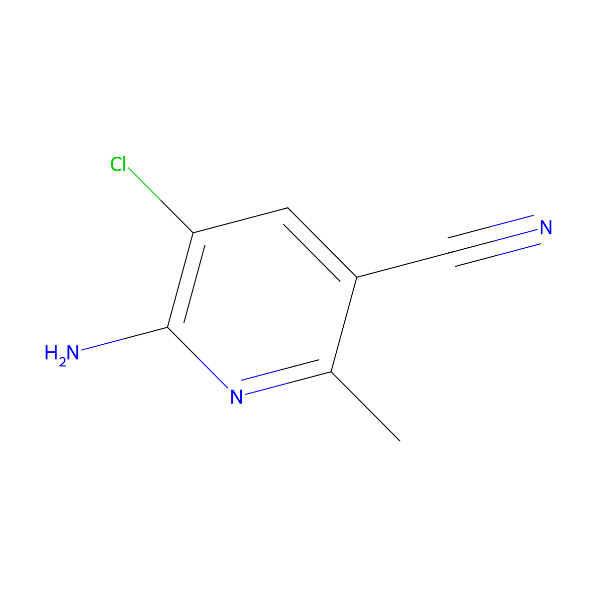 6-Amino-5-chloro-2-methylnicotinonitrile molecular structure, CAS 1504581-92-3