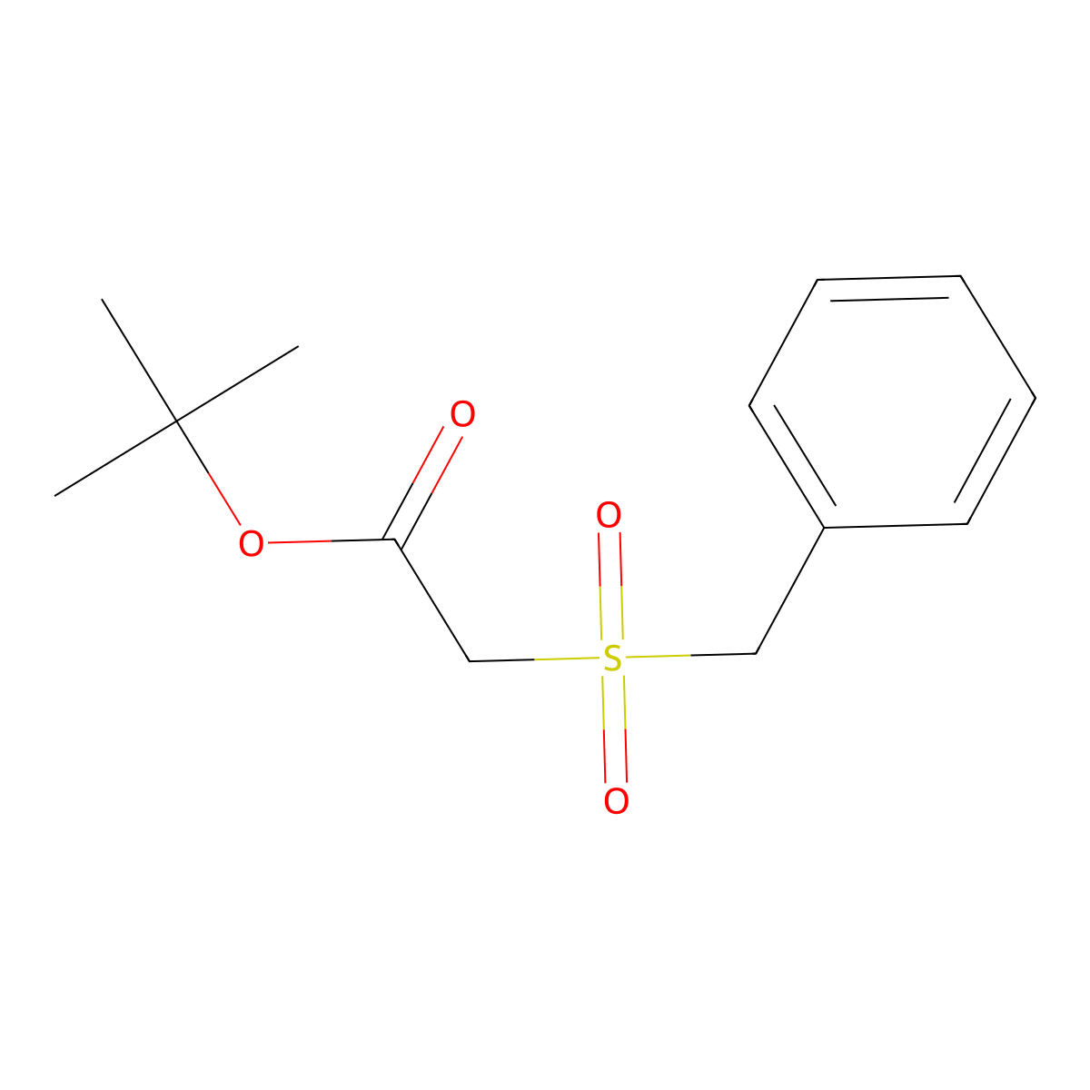 Tert-butyl 2-(benzylsulfonyl)acetate molecular structure, CAS 1504589-14-3