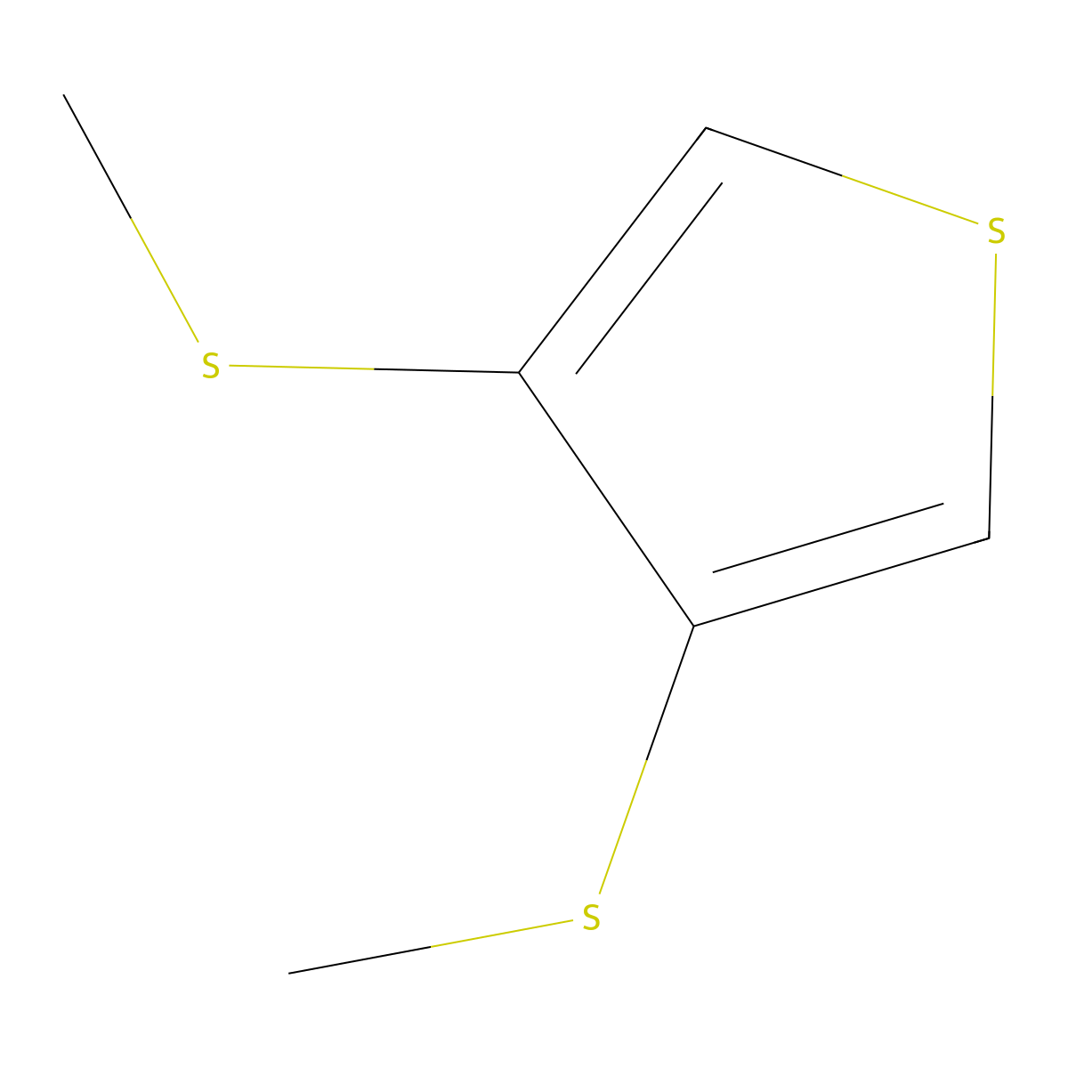 3,4-DI(Methylthio)thiophene molecular structure, CAS 150459-37-3