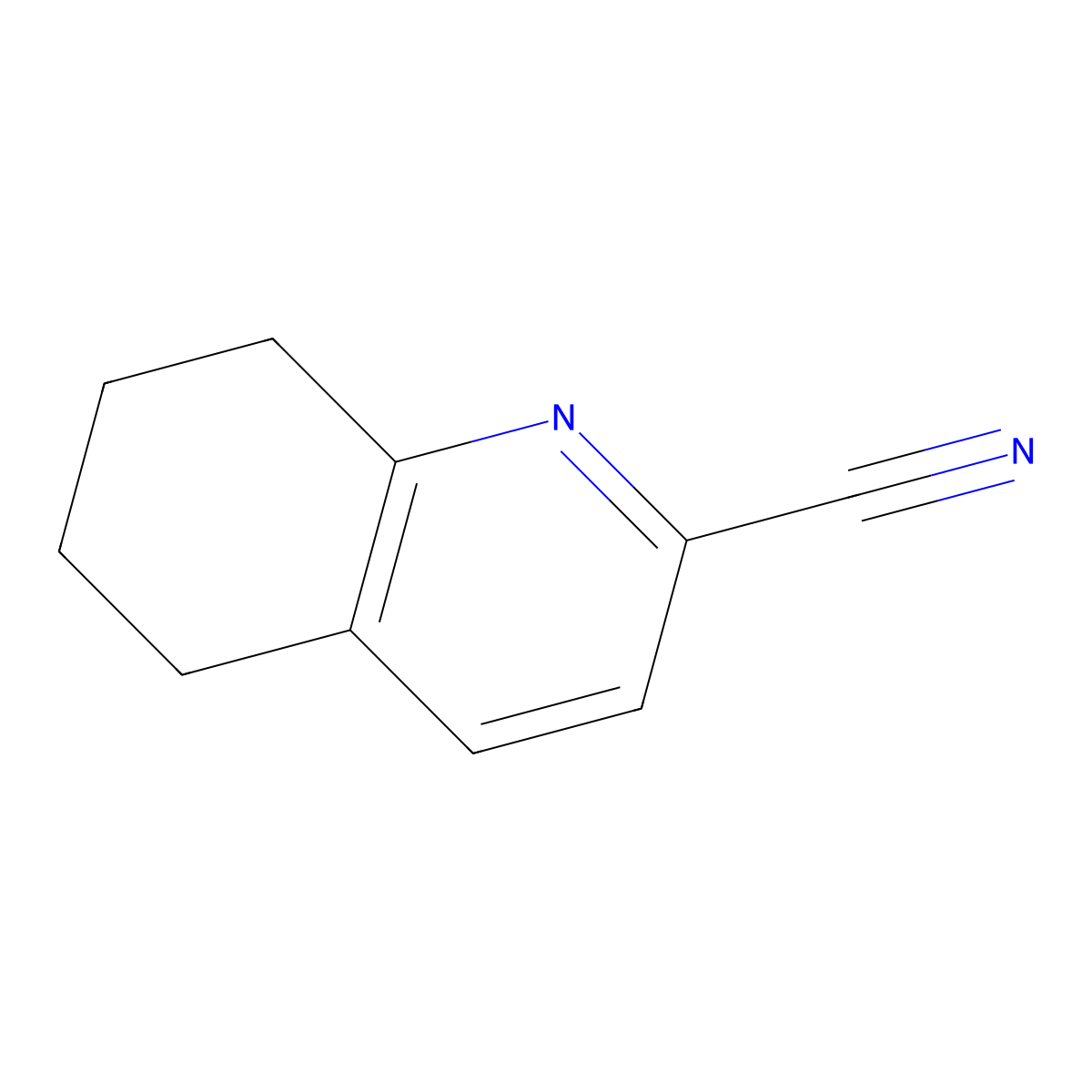 5,6,7,8-Tetrahydroquinoline-2-carbonitrile molecular structure, CAS 150459-78-2