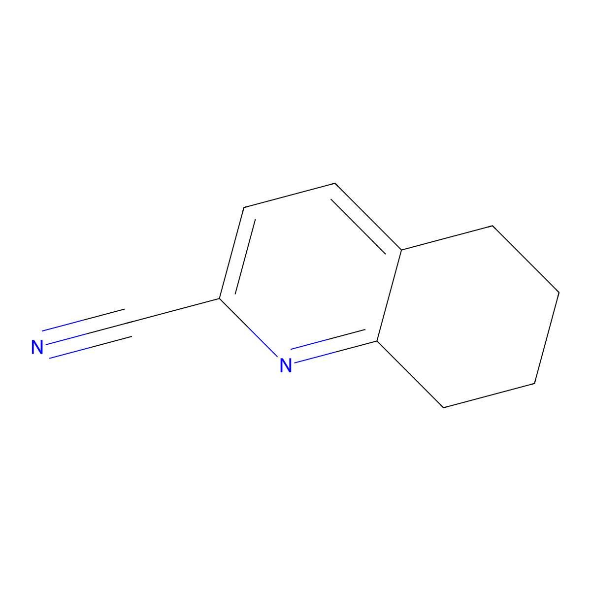 5,6,7,8-Tetrahydroquinoline-2-carbonitrile molecular structure, CAS 150459-78-2