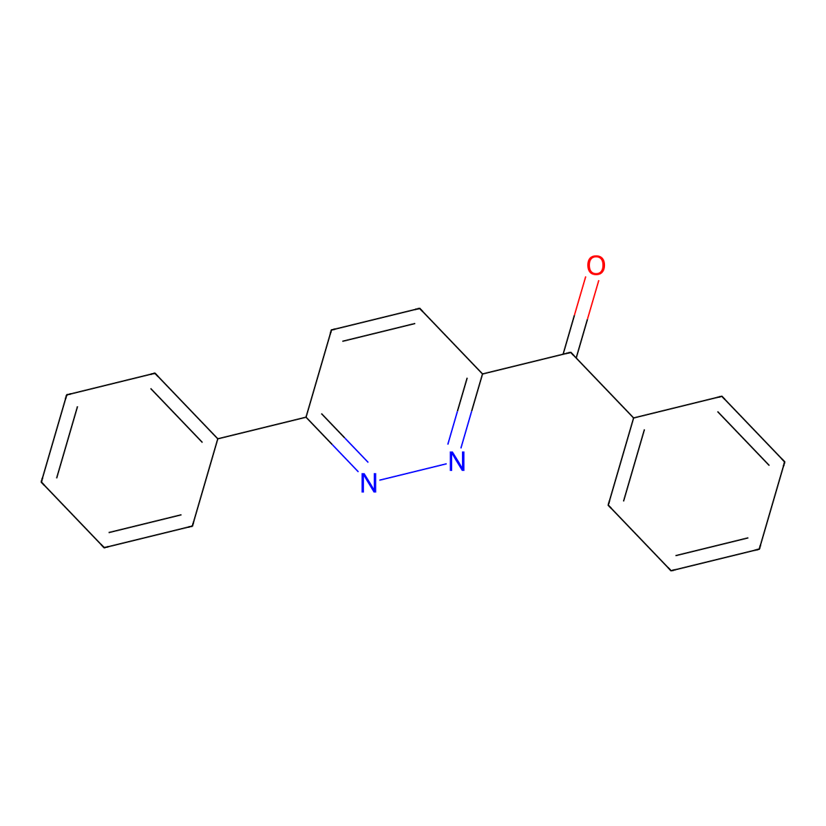 3-Benzoyl-6-phenylpyridazine molecular structure, CAS 15046-59-0