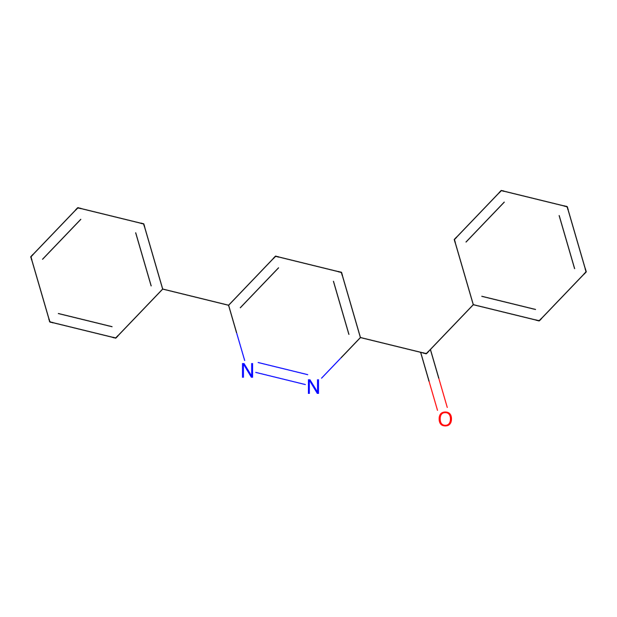 3-Benzoyl-6-phenylpyridazine molecular structure, CAS 15046-59-0