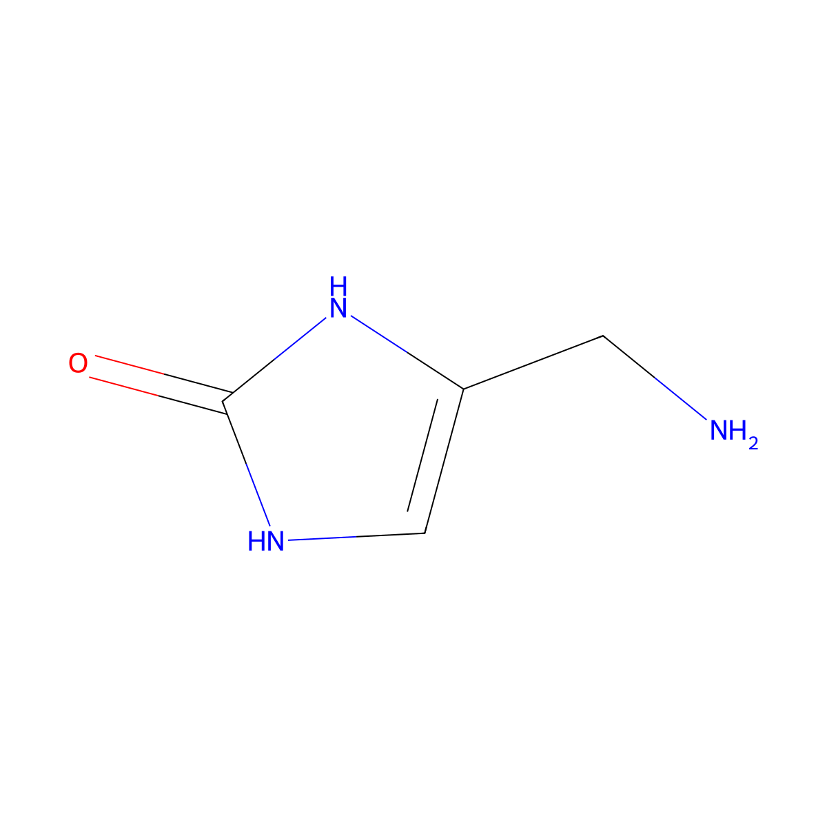 4-(aminomethyl)-2,3-dihydro-1H-imidazol-2-one molecular structure, CAS 150462-76-3