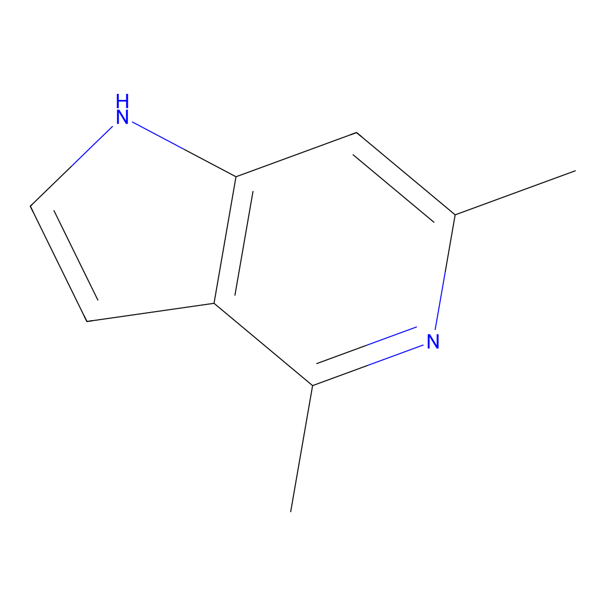 4,6-Dimethyl-1H-pyrrolo[3,2-c]pyridine molecular structure, CAS 1504744-49-3