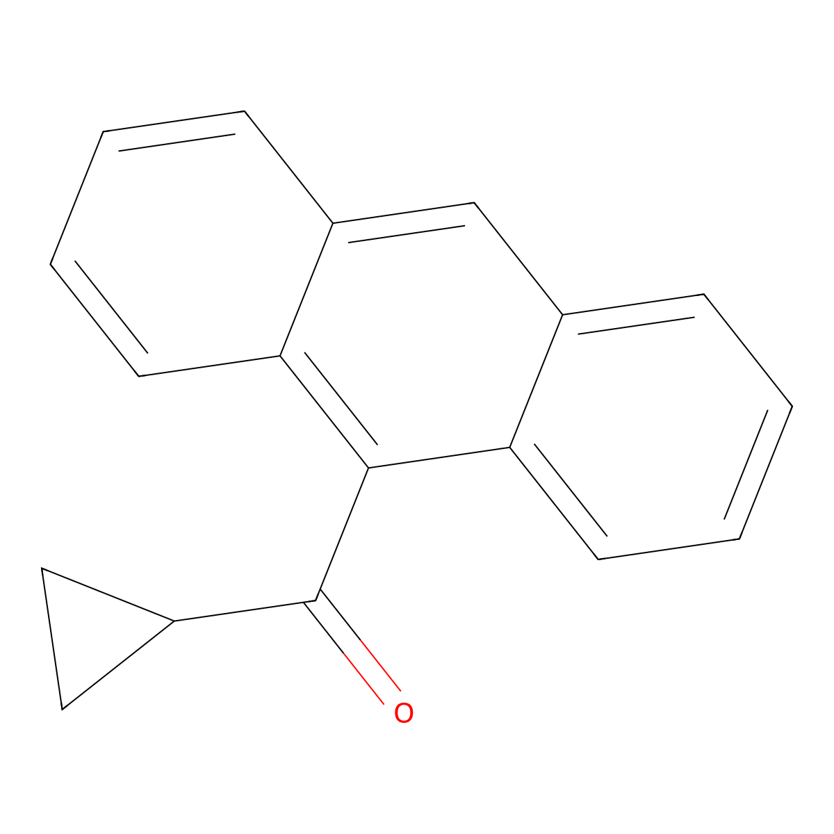 Anthracen-9-yl(cyclopropyl)methanone molecular structure, CAS 1504811-17-9