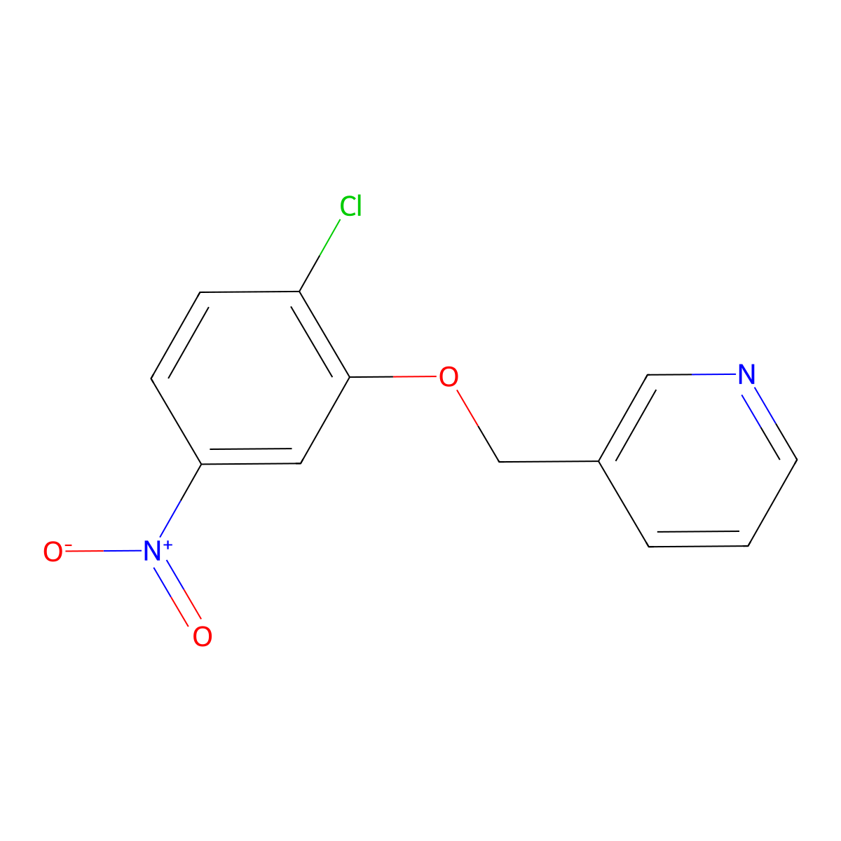 3-(2-Chloro-5-nitrophenoxymethyl)pyridine molecular structure, CAS 1504819-65-1
