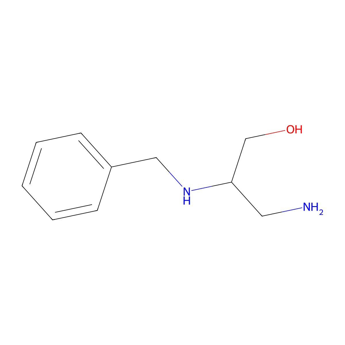 (R)-3-amino-2-(benzylamino)propan-1-ol molecular structure, CAS 150482-72-7