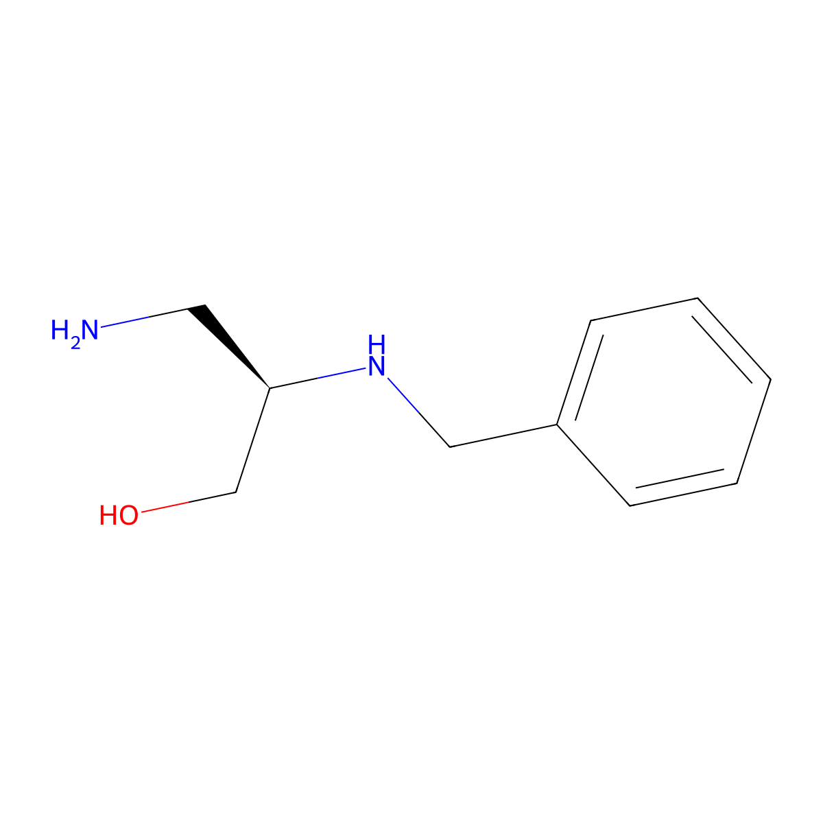 (R)-3-amino-2-(benzylamino)propan-1-ol molecular structure, CAS 150482-72-7