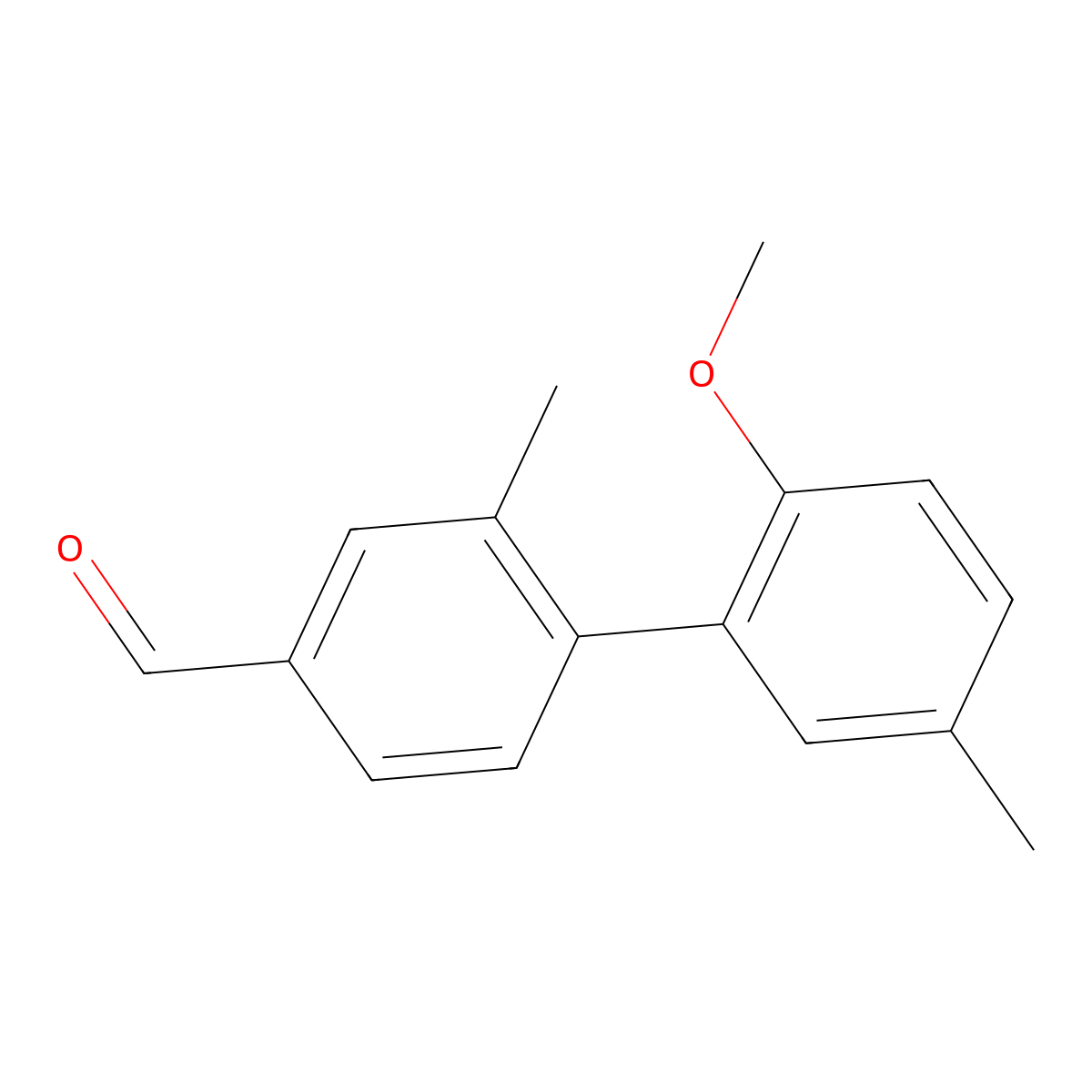 2'-Methoxy-2,5'-dimethyl[1,1'-biphenyl]-4-carboxaldehyde molecular structure, CAS 1504829-21-3