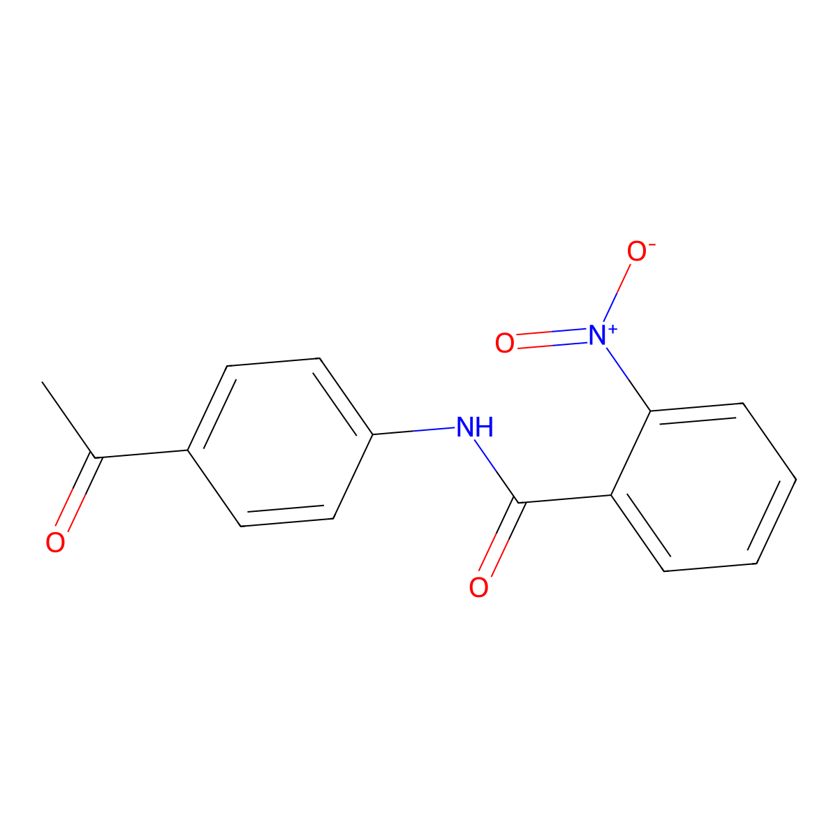N-(4-acetylphenyl)-2-nitrobenzamide molecular structure, CAS 150483-49-1