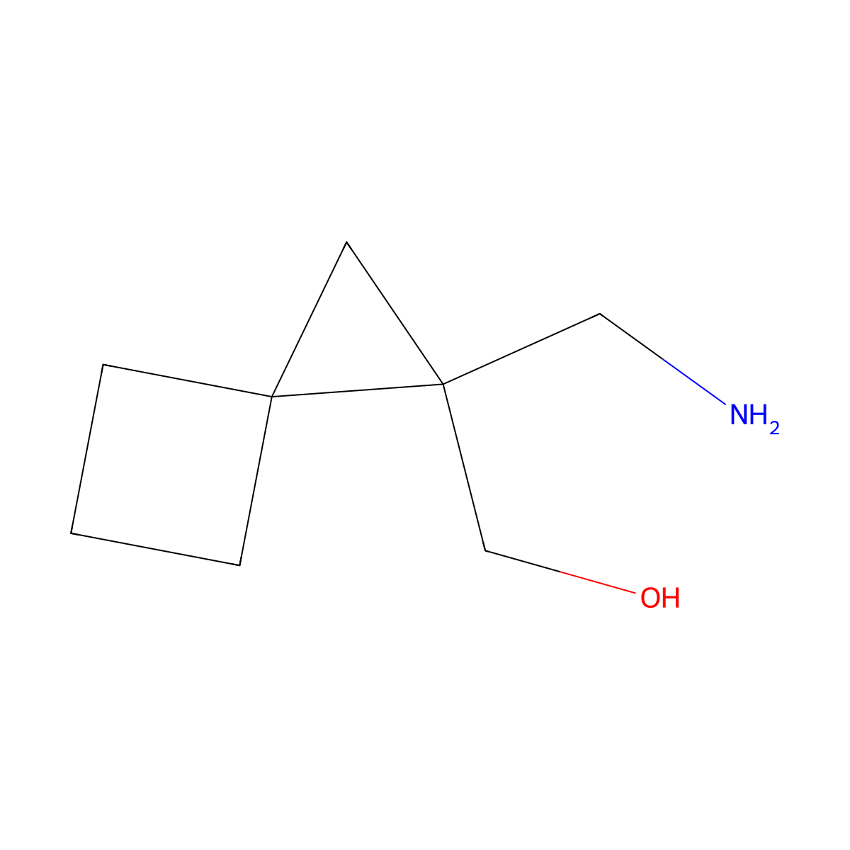 [1-(Aminomethyl)spiro[2.3]hexan-1-yl]methanol molecular structure, CAS 1504848-33-2