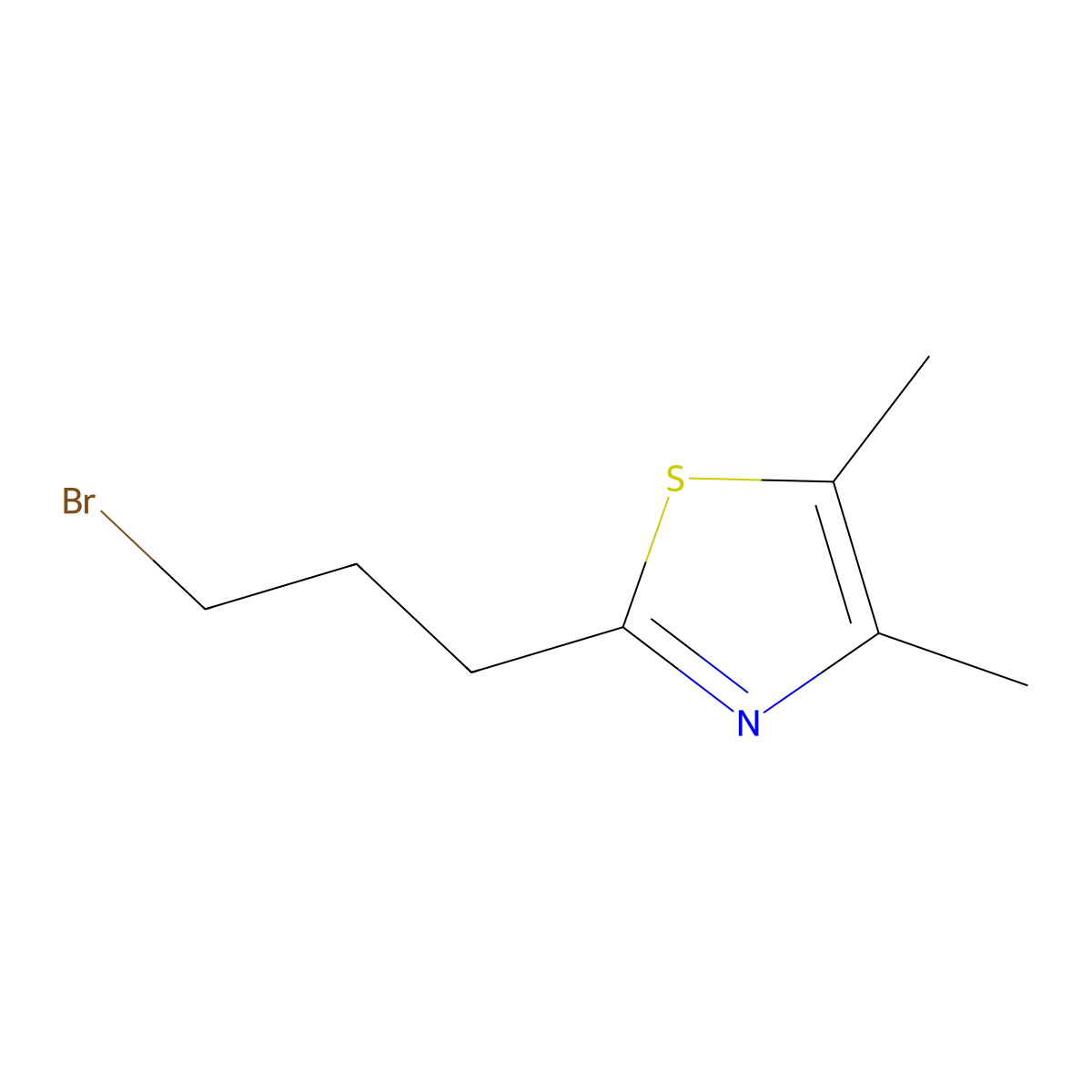 2-(3-Bromopropyl)-4,5-dimethyl-1,3-thiazole molecular structure, CAS 1504861-45-3