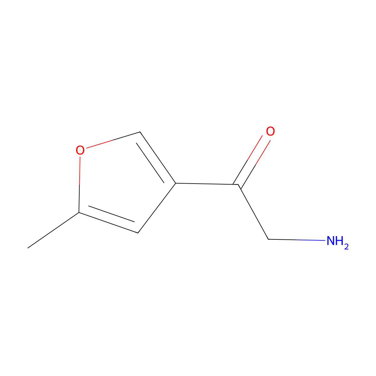 2-Amino-1-(5-methylfuran-3-yl)ethan-1-one molecular structure, CAS 1504883-17-3
